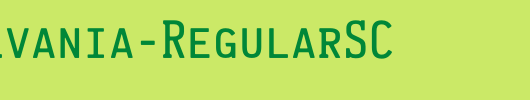 Pennsylvania-RegularSC_英文字体