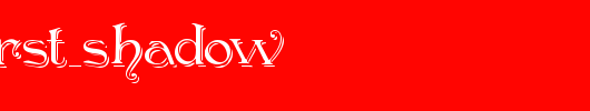 Penshurst_Shadow_英文字体