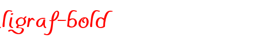 PensleCaligraf-Bold_英文字体