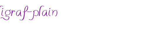 PensleCaligraf-Plain_英文字体