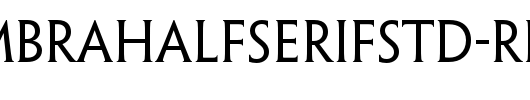 PenumbraHalfSerifStd-Reg_英文字体