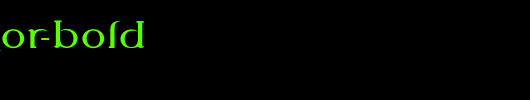 Percolator-Bold_英文字体