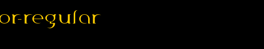 Percolator-Regular_英文字体