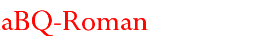 PerpetuaBQ-Roman_英文字体