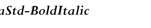 PerpetuaStd-BoldItalic_英文字体