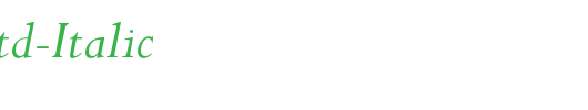 PerpetuaStd-Italic_英文字体