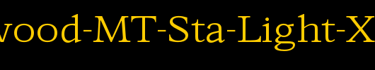 Perrywood-MT-Sta-Light-Xpd3_英文字体