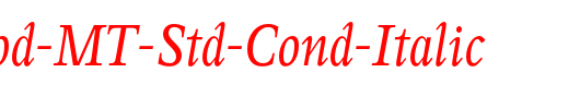 Perrywood-MT-Std-Cond-Italic_英文字体