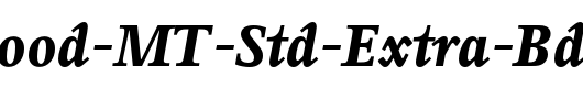Perrywood-MT-Std-Extra-Bd-Cn-It_英文字体