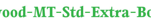 Perrywood-MT-Std-Extra-Bold-Cn_英文字体