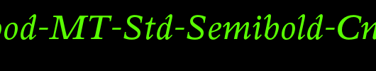 Perrywood-MT-Std-Semibold-Cn-It_英文字体