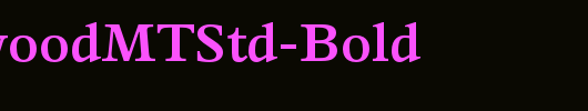 PerrywoodMTStd-Bold_英文字体
