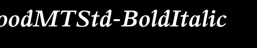 PerrywoodMTStd-BoldItalic_英文字体