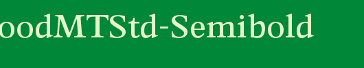 PerrywoodMTStd-Semibold_英文字体