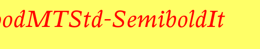 PerrywoodMTStd-SemiboldIt_英文字体