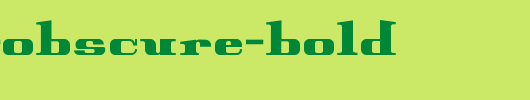 Peter-Obscure-Bold_英文字体