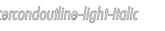 PeterBeckerCondOutline-Light-Italic.ttf