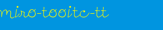 Peters-Miro-TooITC-TT_英文字体
