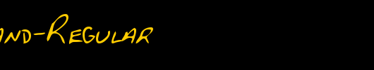 PetersHand-Regular_英文字体