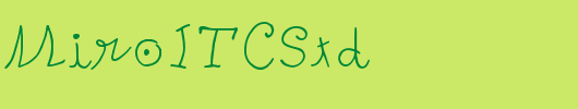 PetersMiroITCStd_英文字体