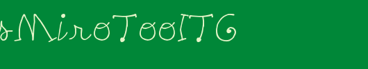 PetersMiroTooITC_英文字体