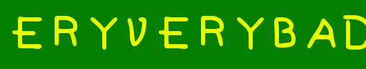 Pf_veryverybadfont6_英文字体