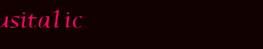 PhaedrusItalic_英文字体