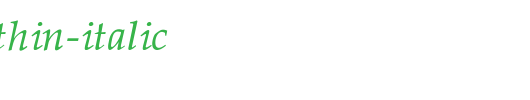Pheasant-Thin-Italic_英文字体