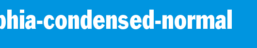 Philadelphia-Condensed-Normal_英文字体
