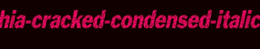 Philadelphia-Cracked-Condensed-Italic_英文字体