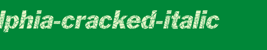 Philadelphia-Cracked-Italic_英文字体