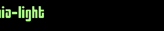 Philadelphia-Light_英文字体