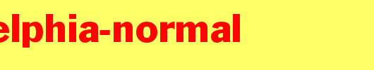 Philadelphia-Normal_英文字体