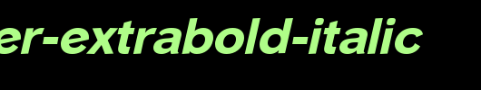 Phinster-Extrabold-Italic_英文字体