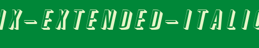 Phoenix-Extended-Italic_英文字体
