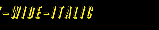 Phoenix-Wide-Italic_英文字体
