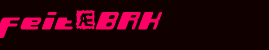 Phorfeit-BRK_英文字体
