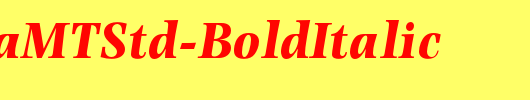 PhotinaMTStd-BoldItalic_英文字体