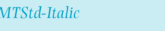 PhotinaMTStd-Italic_英文字体