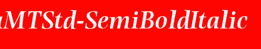 PhotinaMTStd-SemiBoldItalic_英文字体