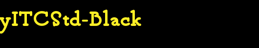 PhotoplayITCStd-Black_英文字体