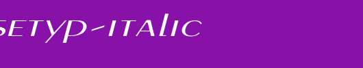 PigNoseTyp-Italic.ttf