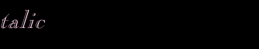 Pinchi-Italic_英文字体