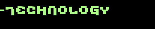Pixel-Technology_英文字体