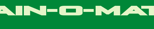 Plain-O-Matic_英文字体