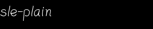 PlainPensle-Plain_英文字体
