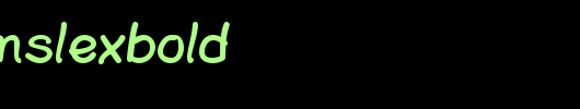 PlainPensleXBold_英文字体