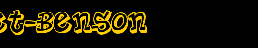 Planet-Benson_英文字体