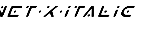 Planet-X-Italic_英文字体