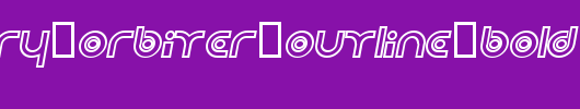 Planetary-Orbiter-Outline-Bold-Italic_英文字体
